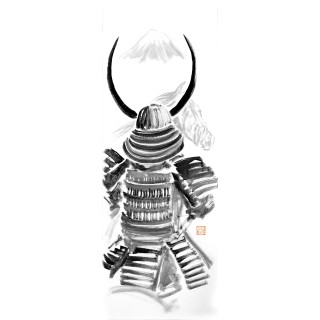 samurai watching fuji
