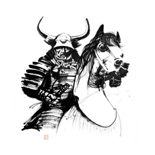 shogun riding a horse