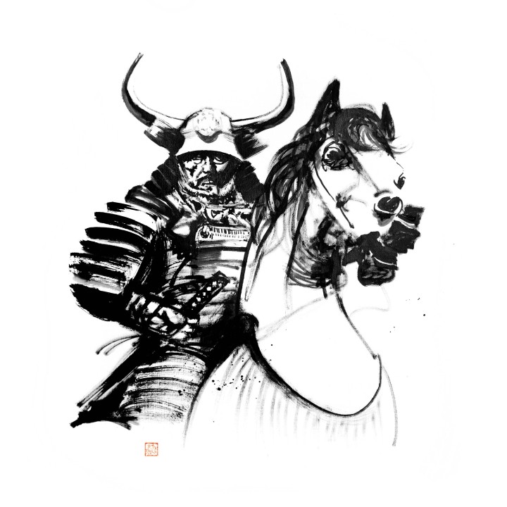 shogun riding a horse