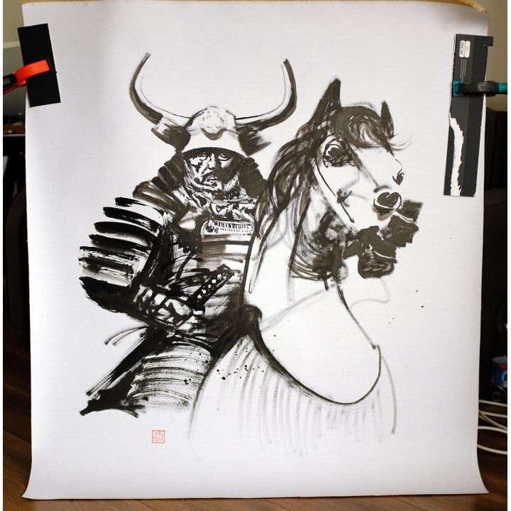 shogun riding a horse